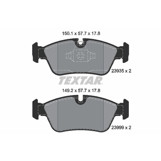 2393581 - Brake Pad Set, disc brake 