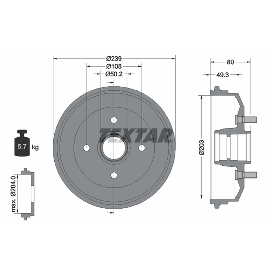 94019000 - Brake Drum 