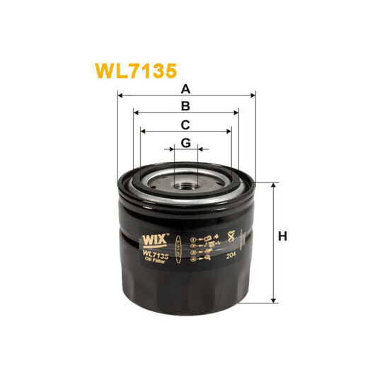 WL7135 - Oil filter 