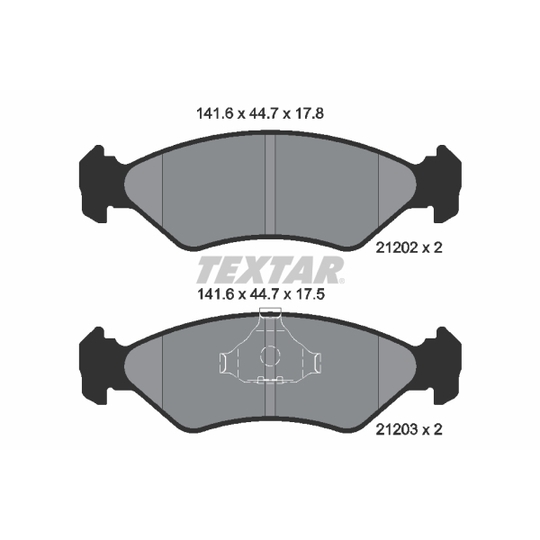 2120203 - Brake Pad Set, disc brake 
