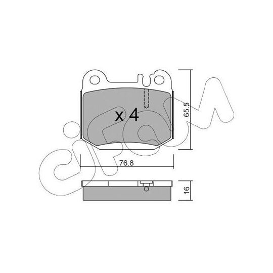 822-564-0 - Brake Pad Set, disc brake 