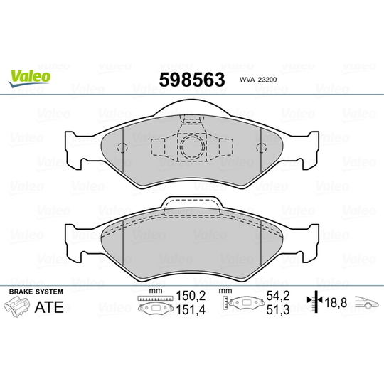 598563 - Brake Pad Set, disc brake 