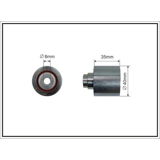 62-35 - Deflection/Guide Pulley, timing belt 