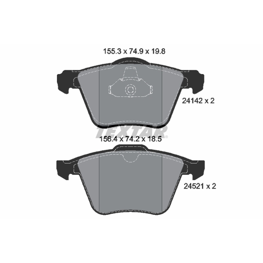 2414201 - Brake Pad Set, disc brake 