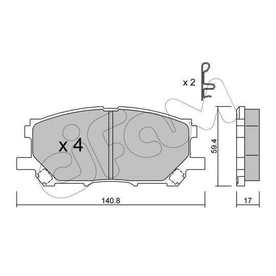 822-618-0 - Brake Pad Set, disc brake 