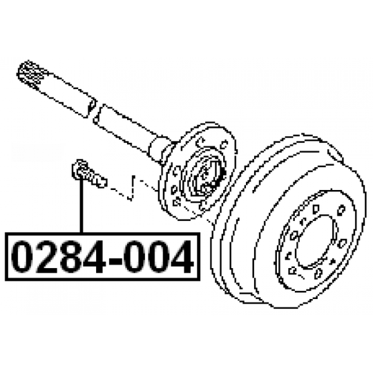 0284-004 - Wheel Stud 