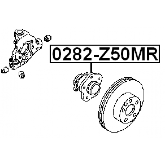 0282-Z50MR - Wheel hub 