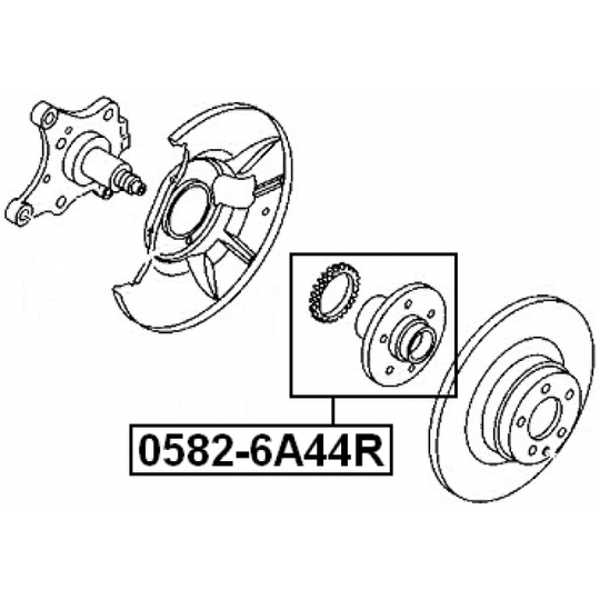 0582-6A44R - Wheel hub 