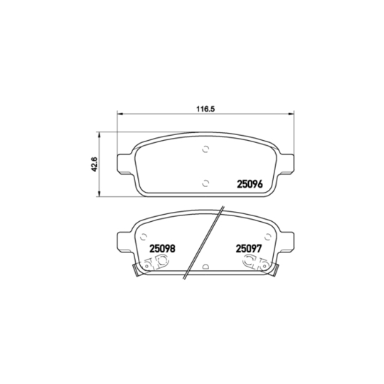 P 59 078 - Brake Pad Set, disc brake 
