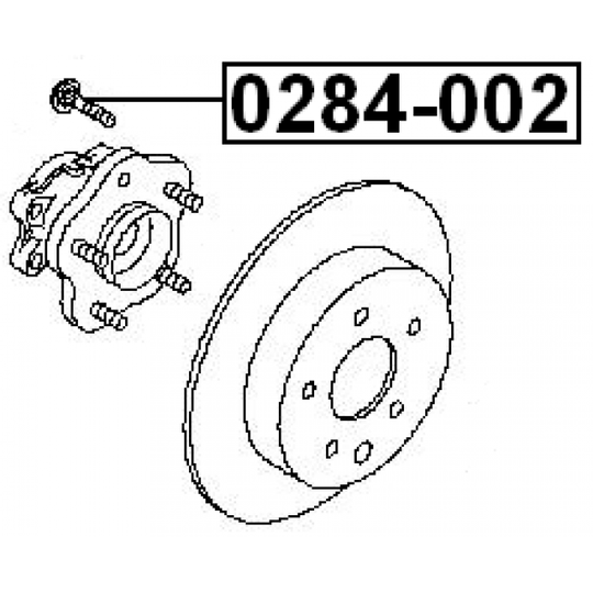 0284-002 - Wheel Stud 