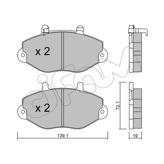 822-195-1 - Brake Pad Set, disc brake 