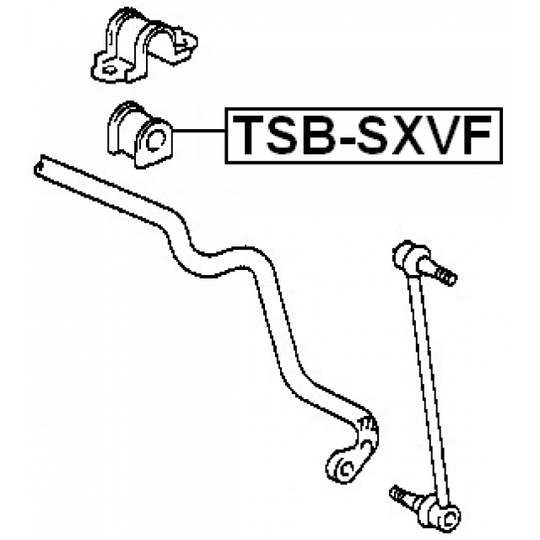 TSB-SXVF - Kinnitus, stabilisaator 