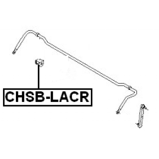 CHSB-LACR - Bearing Bush, stabiliser 