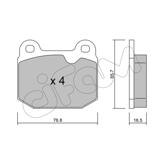 822-013-1 - Brake Pad Set, disc brake 