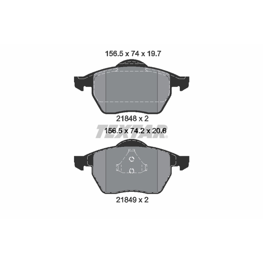 2184802 - Brake Pad Set, disc brake 