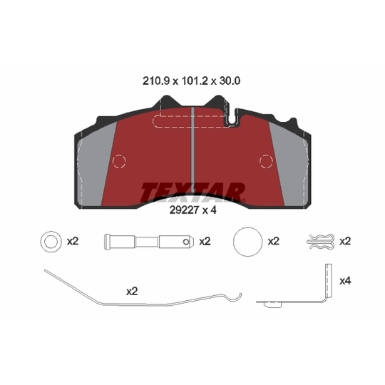 2922701 - Brake Pad Set, disc brake 