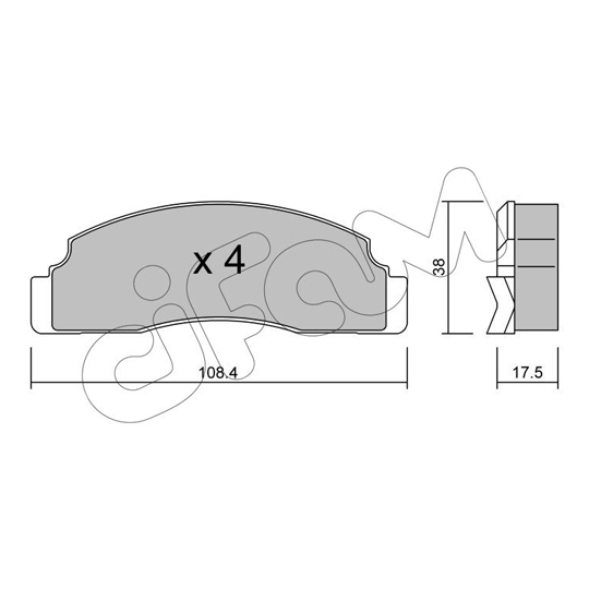 822-022-0 - Brake Pad Set, disc brake 