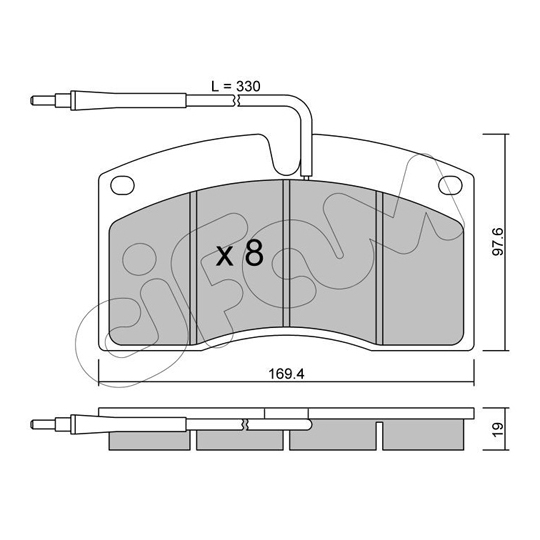 822-648-0 - Brake Pad Set, disc brake 