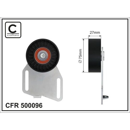 500096 - Belt Tensioner, v-ribbed belt 