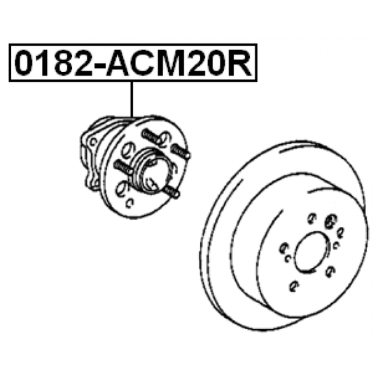 0182-ACM20R - Wheel hub 