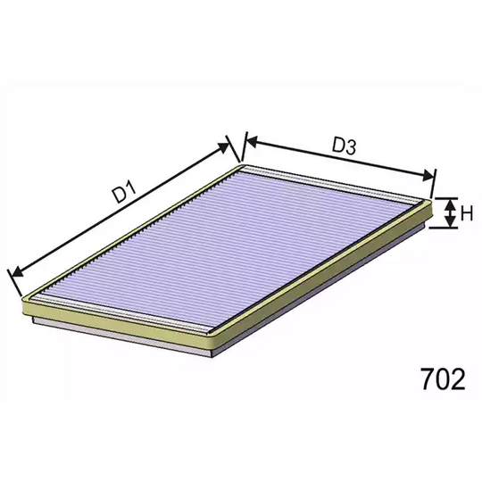 HB255 - Filter, interior air 