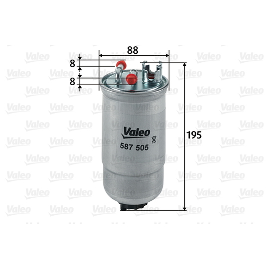 587505 - Fuel filter 