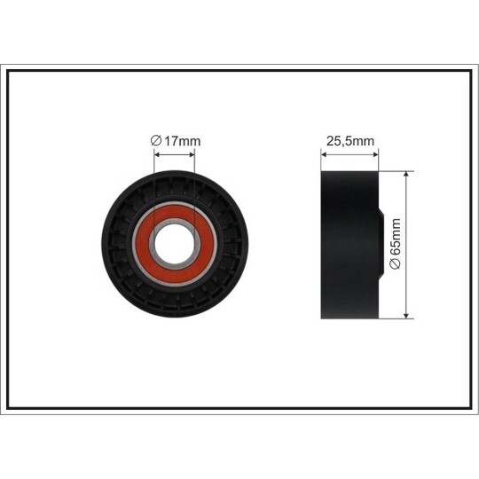 272-00 - Tensioner Pulley, v-ribbed belt 