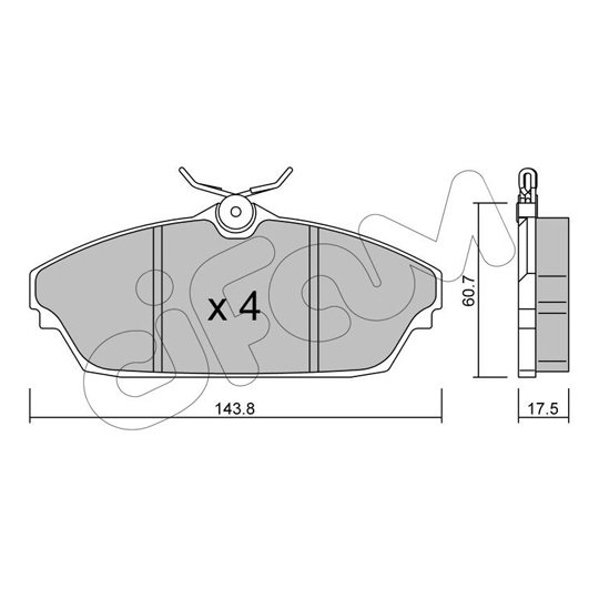 822-782-0 - Brake Pad Set, disc brake 