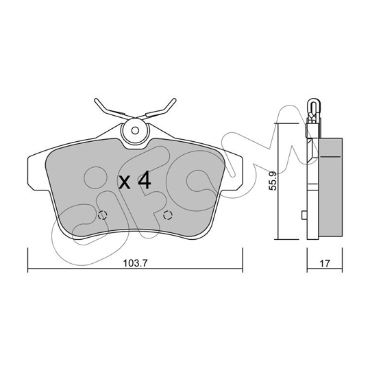 822-855-0 - Brake Pad Set, disc brake 