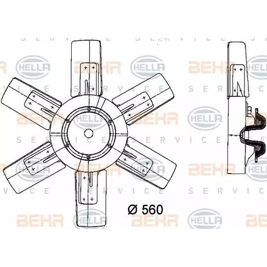 8MV 376 730-751 - Ventilaator, mootorijahutus 