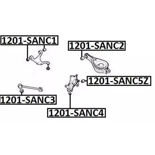 1201-SANC2 - Control Arm-/Trailing Arm Bush 