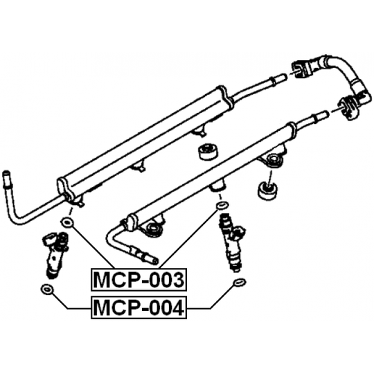 MCP-003 - Rõngastihend, sissepritseklapp 