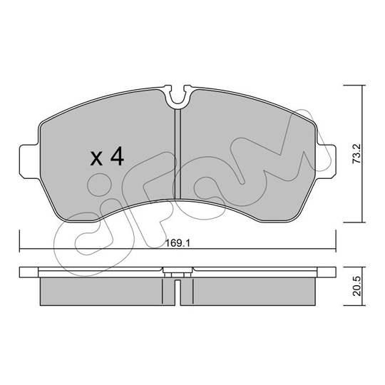 822-673-0 - Brake Pad Set, disc brake 