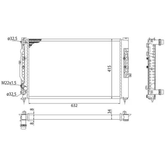 350213712003 - Cooling water radiator 