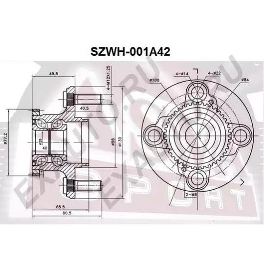 SZWH-001A42 - Wheel hub 