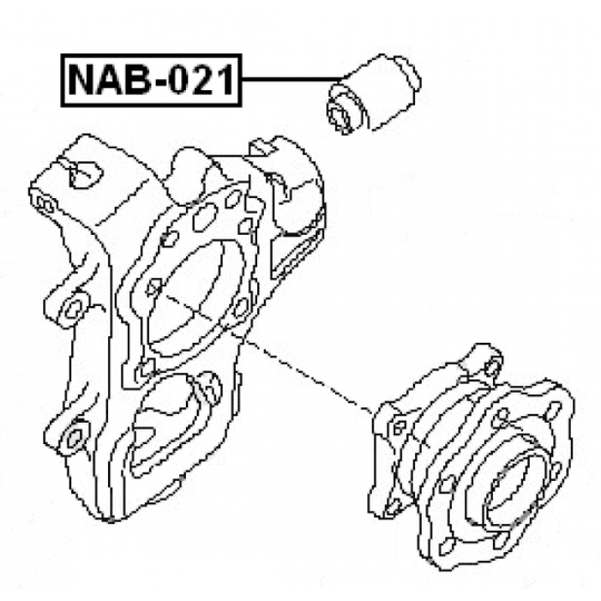 NAB-021 - Bush, control arm mounting 