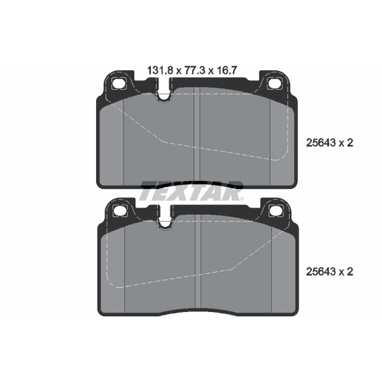 2564301 - Brake Pad Set, disc brake 