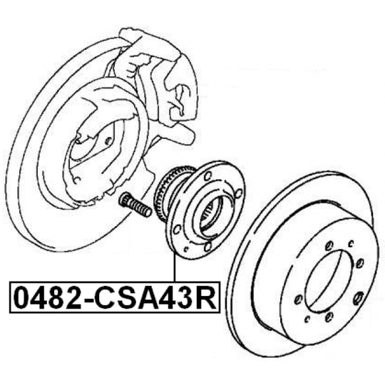0482-CSA43R - Wheel hub 