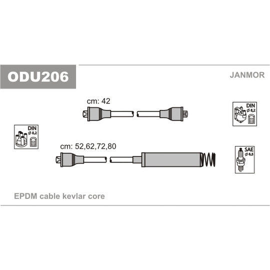 ODU206 - Ignition Cable Kit 