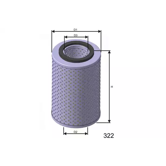 LM557 - Oil filter 