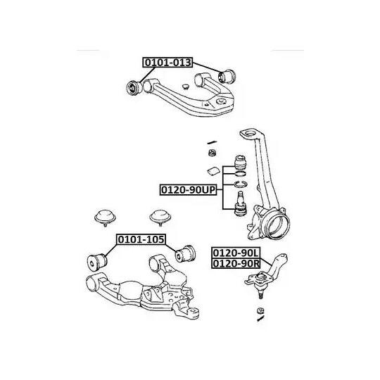 0120-90R - Ball Joint 