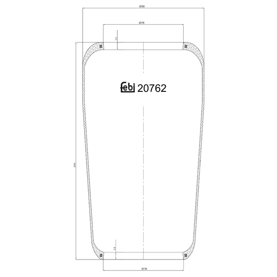 20762 - Boot, air suspension 