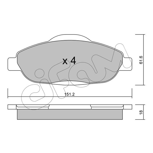 822-804-0 - Brake Pad Set, disc brake 