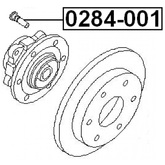 0284-001 - Wheel Stud 