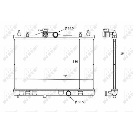 58236 - Radiator, engine cooling 