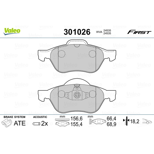 301026 - Brake Pad Set, disc brake 