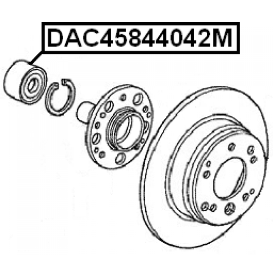 DAC45844042M - Pyöränlaakeri 