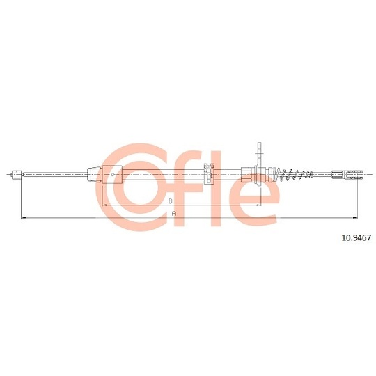 10.9467 - Cable, parking brake 