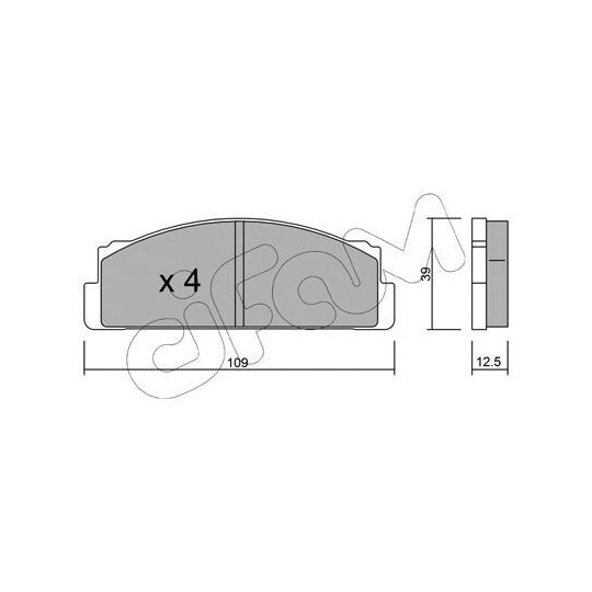 822-001-1 - Brake Pad Set, disc brake 