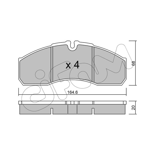 822-578-3 - Brake Pad Set, disc brake 